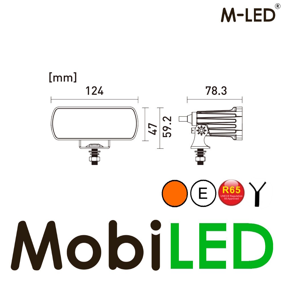 M-LED M-LED floodlight with flasher surface mount E-mark M-LED M-LED floodlight with flasher surface mount E-mark