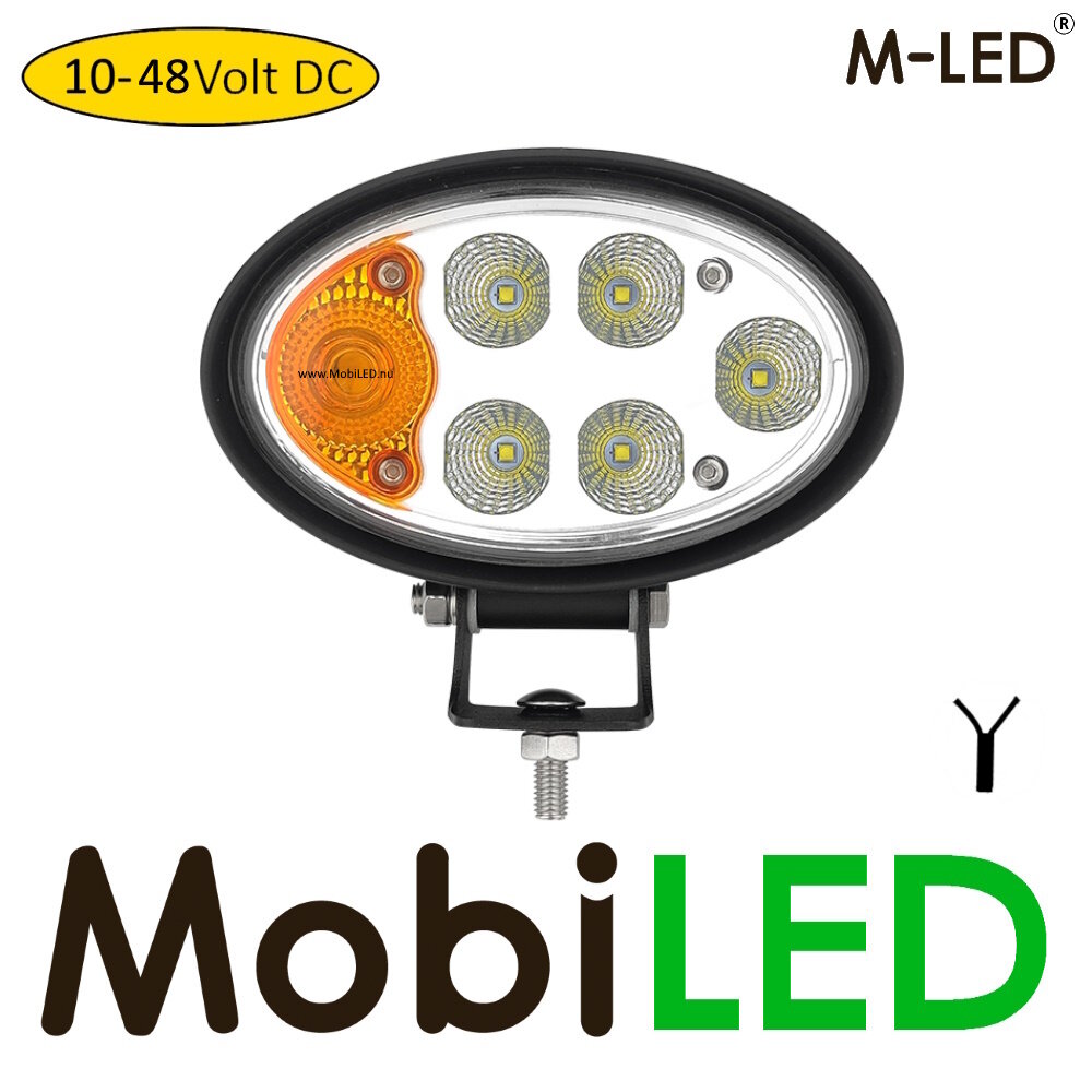 M-LED M-LED Lampe de travail pour chariot élév. avec clignotant et marqueur 10-48V gauche