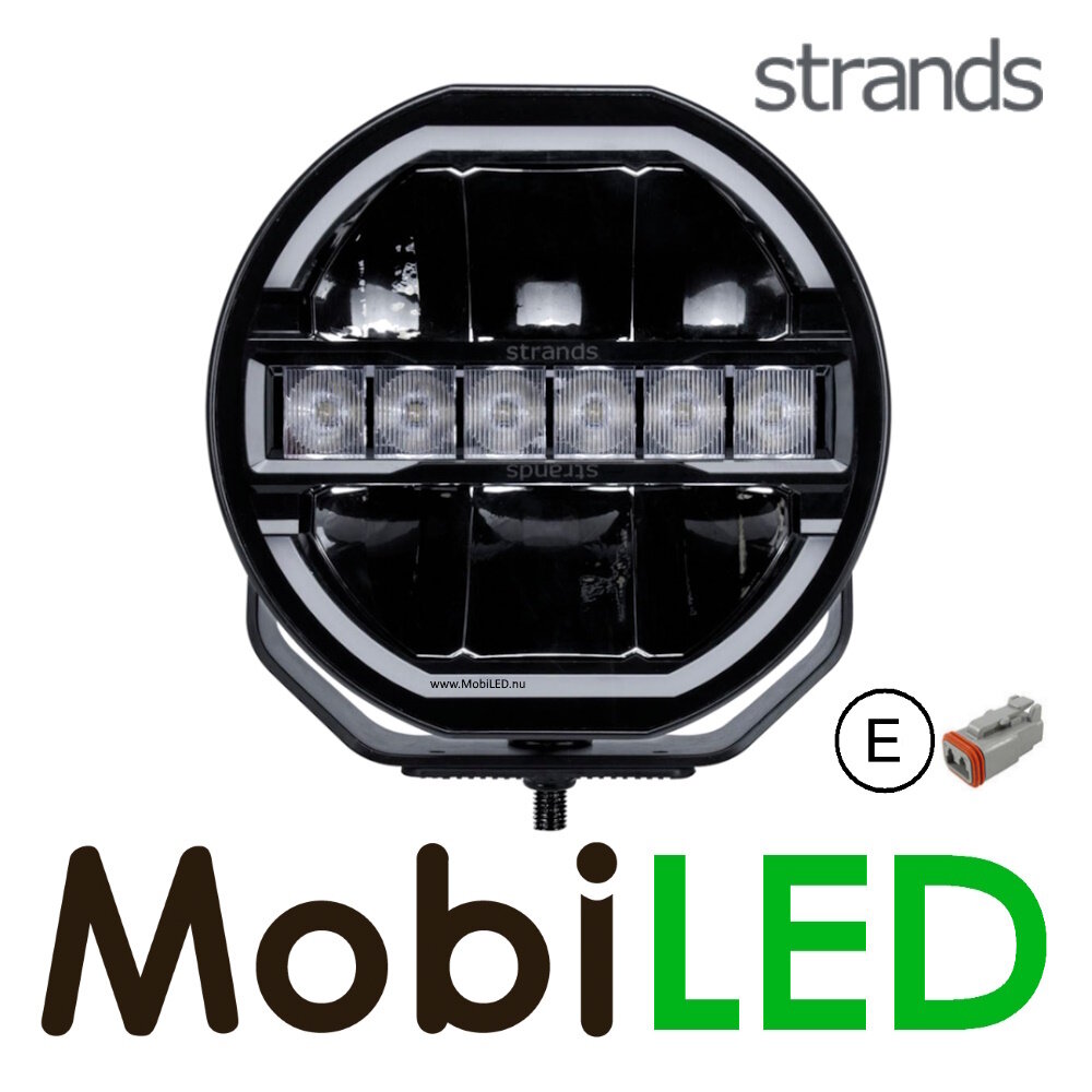 Strands Strands Siberia Skylord 9" with amber and whtie position light Black E-mark Strands Strands Siberia Skylord 9" with amber and whtie position light Black E-mark