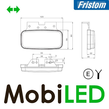 Fristom Fristom Side marking amber with turn signal E-mark
