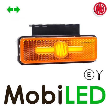 WAS WAS Marquage latéral rayure amber avec clignotant NEON look E-marque