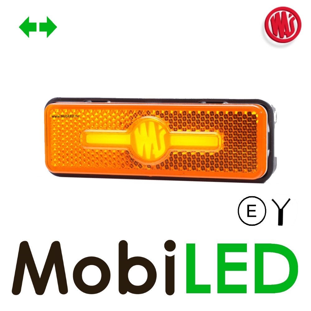 WAS WAS Side marking stripe amber with turn signal NEON look E-mark