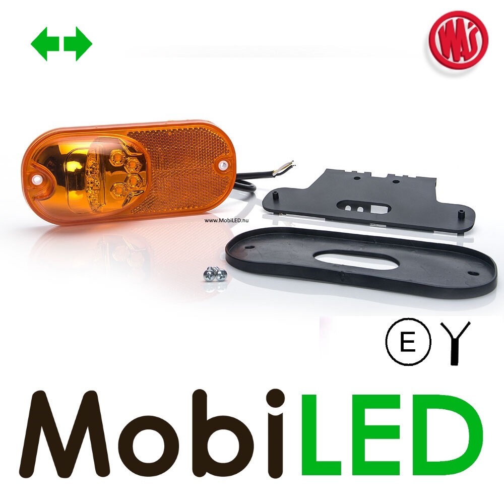 WAS WAS Side marking with category 6 turn signal amber E-mark