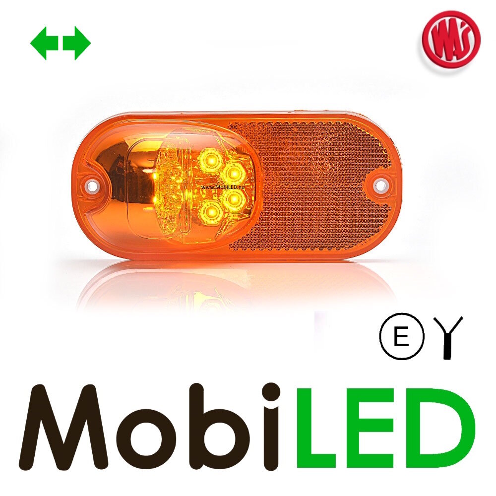 WAS WAS Side marking amber with cat 6 turn signal E-mark WAS WAS Side marking amber with cat 6 turn signal E-mark