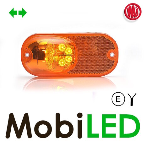WAS WAS Side marking with category 6 turn signal amber E-mark