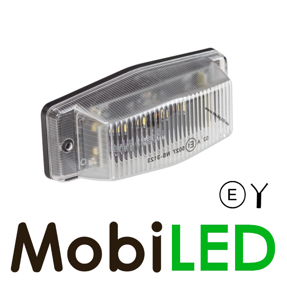 2x 24V LED Front Marker Lights White Double Burner Style For Trucks