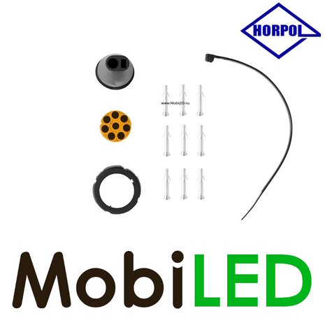 HORPOL 8 pins bajonet connector geel HORPOL 8 pins bajonet connector geel