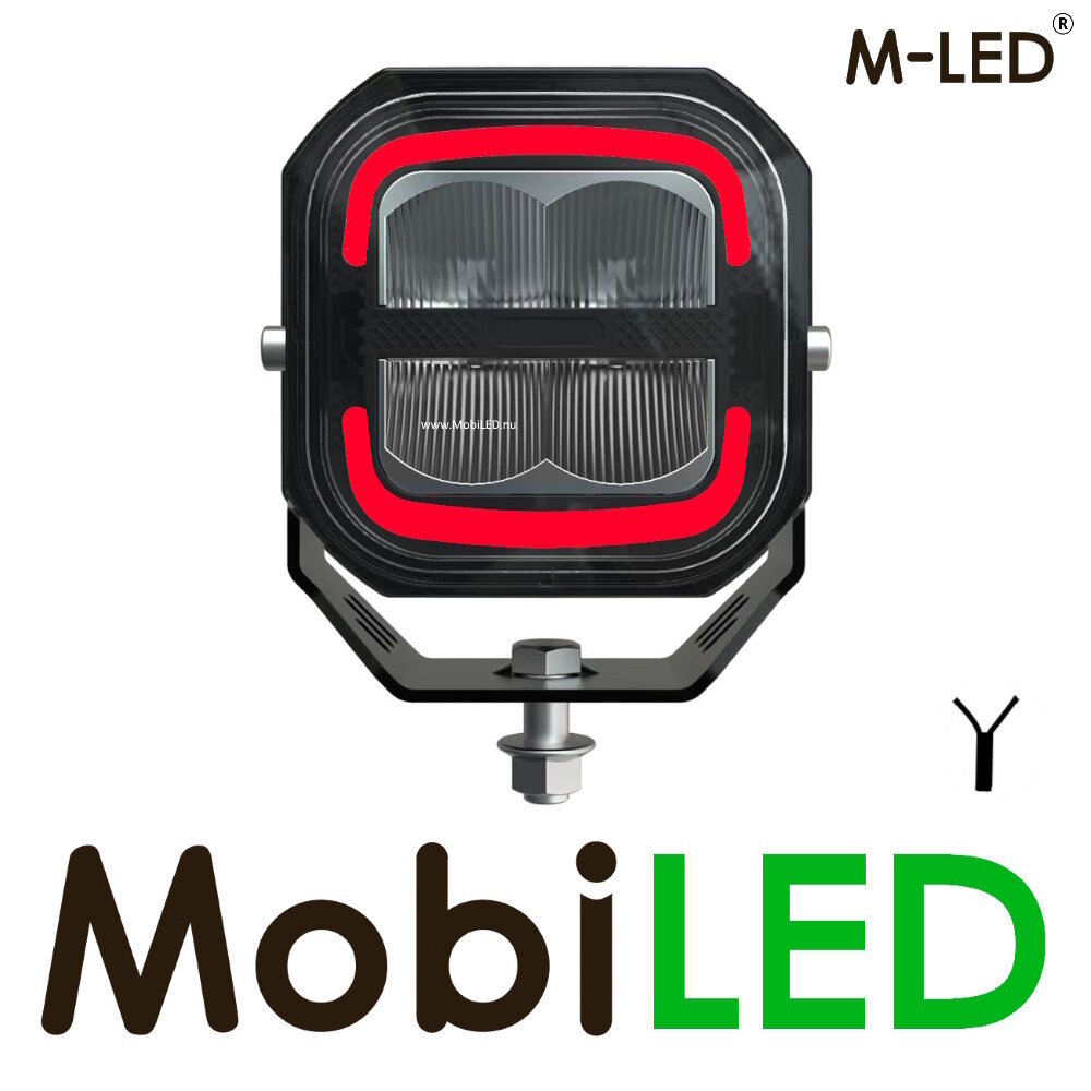 M-LED M-LED Worklight with amber - white - red position light M-LED M-LED Worklight with amber - white - red position light