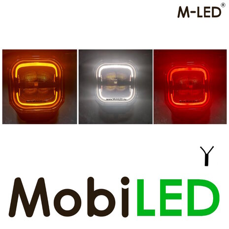 M-LED M-LED Worklight with amber - white - red position light M-LED M-LED Worklight with amber - white - red position light