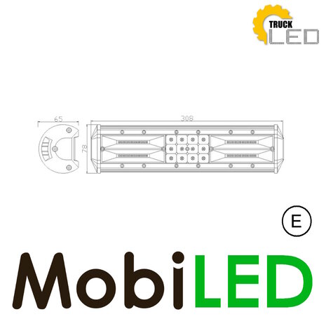 TruckLED Lampe de travail combi de type C 90W E-marque