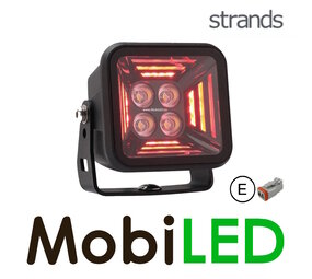 Strands Fortex flood light with red position light Strands Fortex flood light with red position light