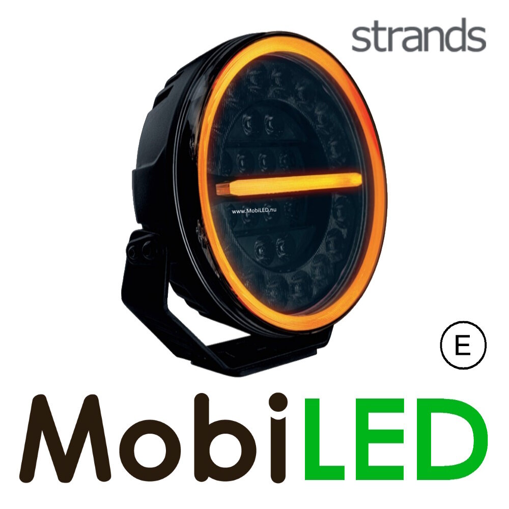 Strands Strands Firefly Black verstraler 9" amber en wit positielicht E-keur