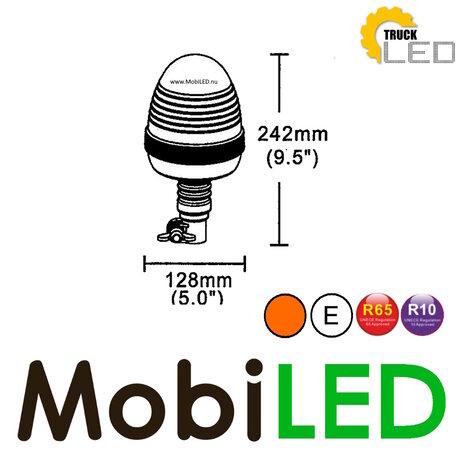 Rotating beacon / flash lamp 24 watts DIN flex Rotating beacon / flash lamp 24 watts DIN flex