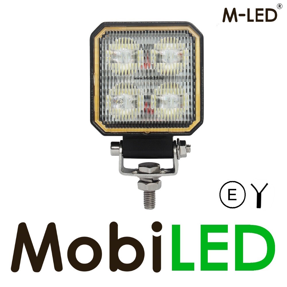 M-LED M-LED Lampe de travail 20W carrée E-marque M-LED M-LED Lampe de travail 20W carrée E-marque