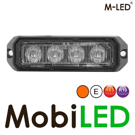 M-LED M-LED Flash ambre Pro 4 compact  12-24 volts 40cm E-marque