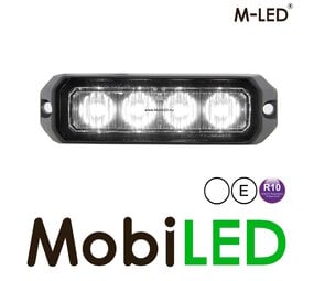 M-LED Flitser Pro 4 leds wit M-LED Flitser Pro 4 leds wit