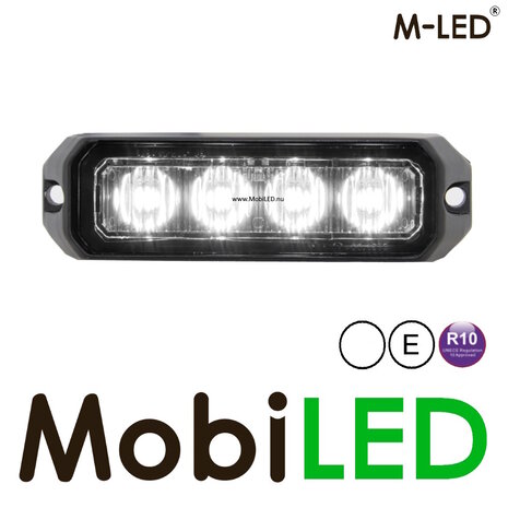 M-LED M-LED Flitser wit Pro 4 compact 12-24 volt E-keur