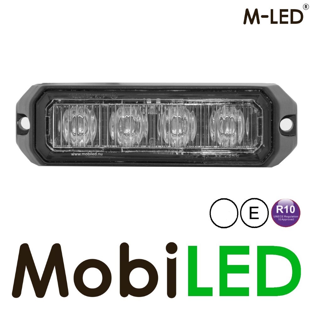 M-LED M-LED Flitser wit Pro 4 compact 12-24 volt E-keur