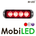 M-LED M-LED Flasher Red Pro 4 compact  12-24 volts