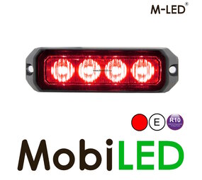 M-LED M-LED Flitser Rood Pro 4 compact M-LED M-LED Flitser Rood Pro 4 compact