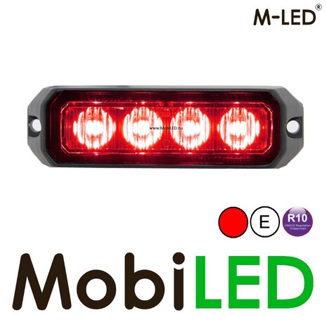 M-LED M-LED Flash Rouge Pro 4 compact 12-24 volts E-marque M-LED M-LED Flash Rouge Pro 4 compact 12-24 volts E-marque