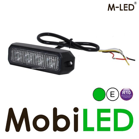 M-LED M-LED Flasher green Pro 4 compact 12-24 volts M-LED M-LED Flasher green Pro 4 compact 12-24 volts