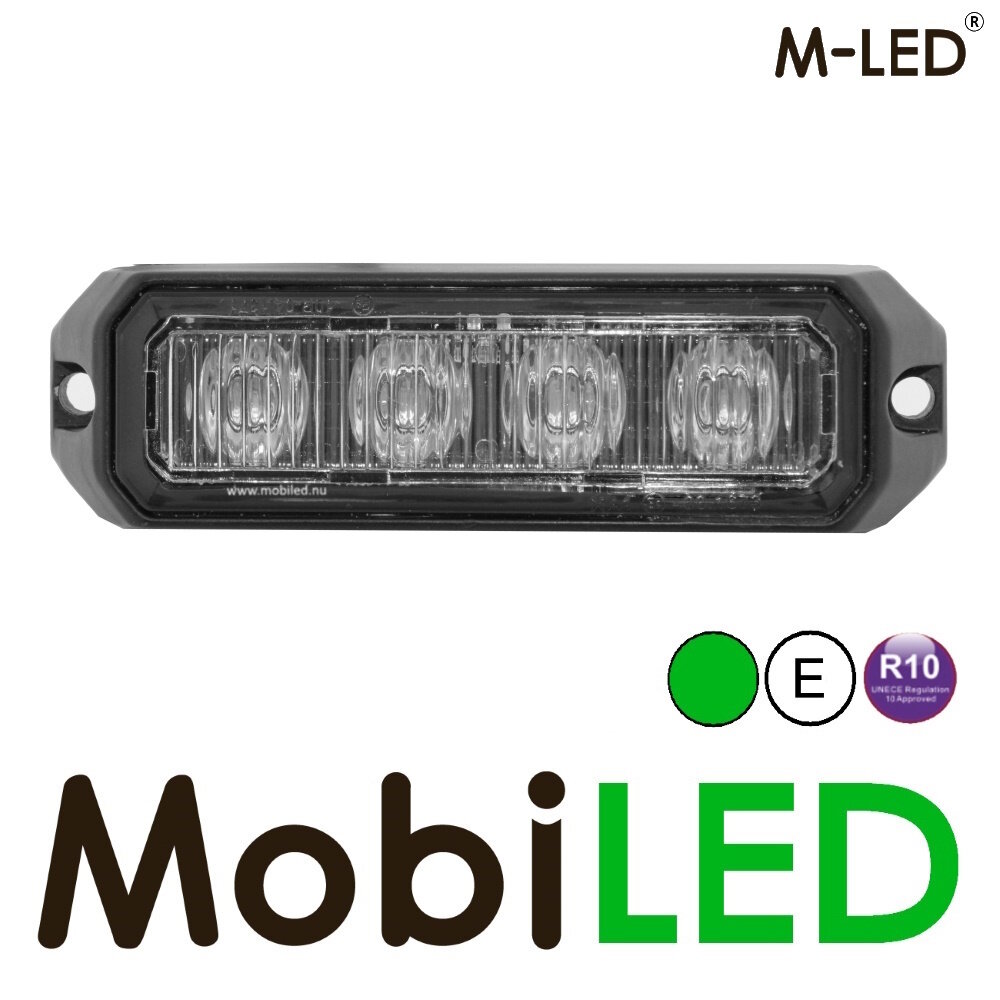 M-LED M-LED Flasheur vert Pro 4 compact 12-24 volts M-LED M-LED Flasheur vert Pro 4 compact 12-24 volts