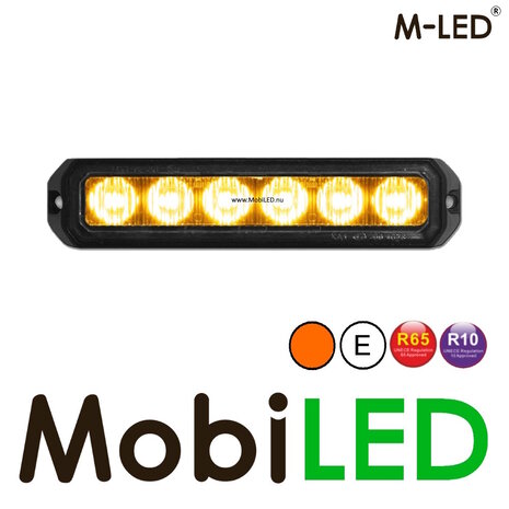 M-LED M-LED Flasher amber Pro 6 compact 12-24 volts 5m E-mark