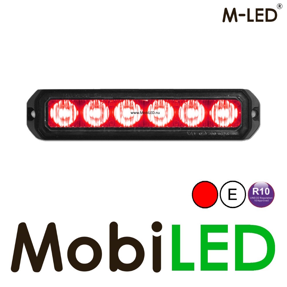M-LED M-LED Flash rouge Pro 6 compact 12-24 volts E-marque M-LED M-LED Flash rouge Pro 6 compact 12-24 volts E-marque