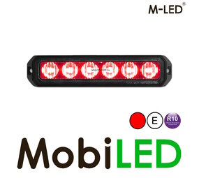 M-LED M-LED Flitser rood Pro 6 compact M-LED M-LED Flitser rood Pro 6 compact