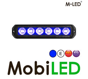 M-LED M-LED Flitser Blauw Pro 6 Compact R65 M-LED M-LED Flitser Blauw Pro 6 Compact R65