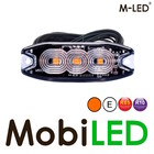 M-LED M-LED Flasheur ambre super mince 3 LED E-mark 5m
