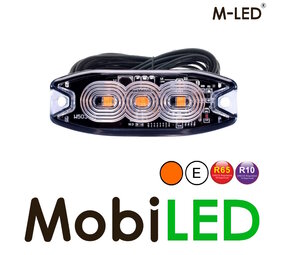 M-LED M-LED Superdunne amber flitser 3 leds E-keur 5m M-LED M-LED Superdunne amber flitser 3 leds E-keur 5m