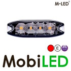 M-LED M-LED Super thin flasher 4 LEDs red E-mark