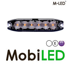 M-LED M-LED Clignotant super mince 6 LED blanc  E-mark M-LED M-LED Clignotant super mince 6 LED blanc  E-mark