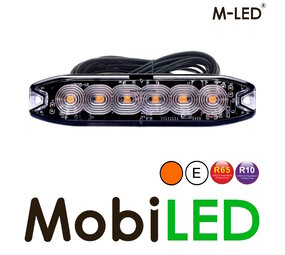 M-LED M-LED Super thin flasher 6 LEDs amber E-mark 5m M-LED M-LED Super thin flasher 6 LEDs amber E-mark 5m