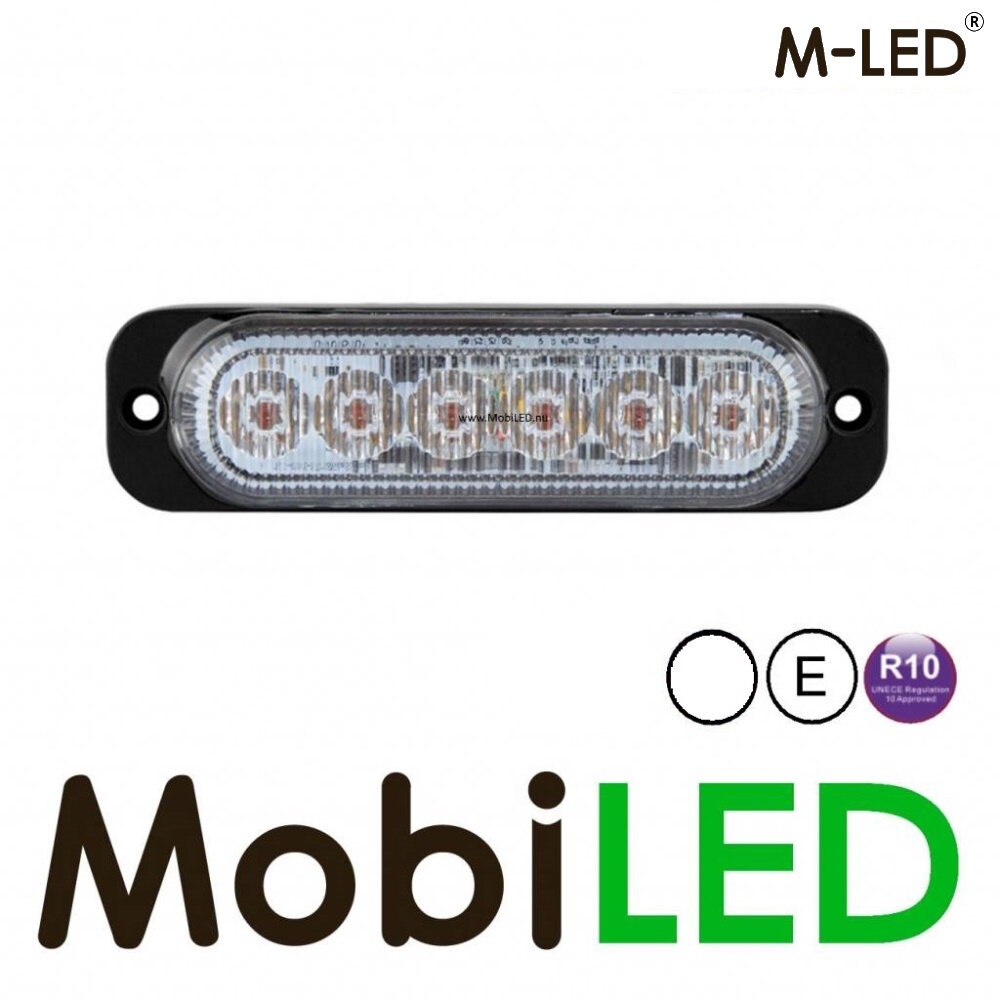 M-LED M-LED Flasher white ultra thin E-mark