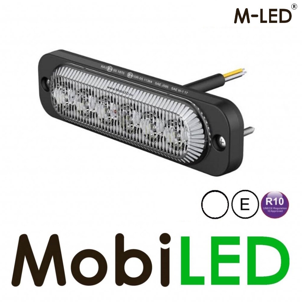 M-LED M-LED Flasher white ultra thin E-mark