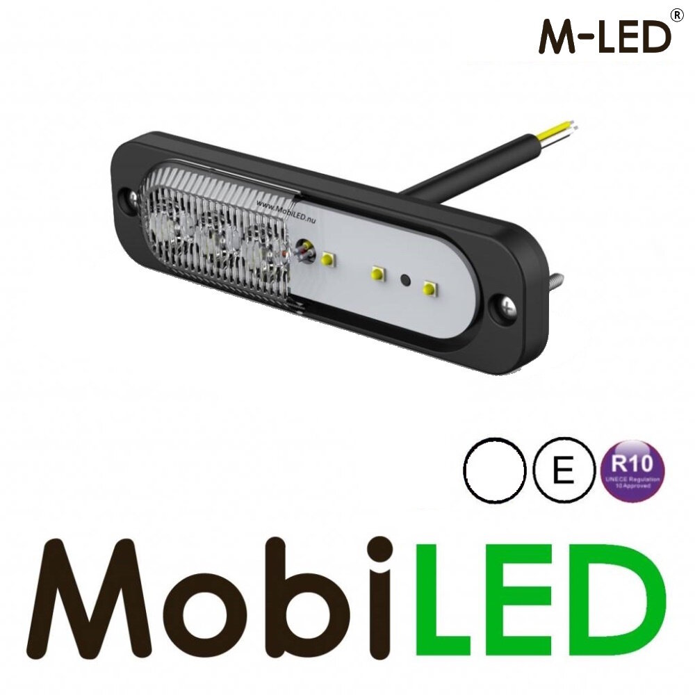 M-LED M-LED Flasher white ultra thin E-mark