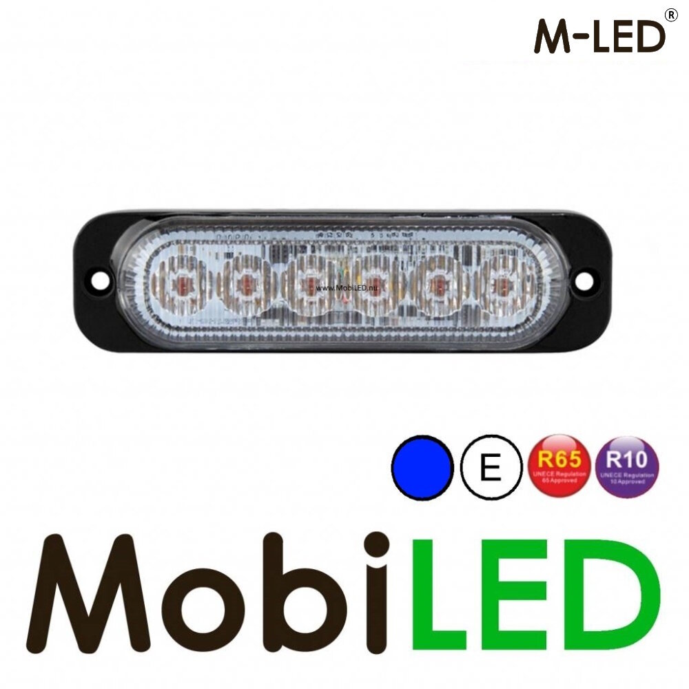 M-LED M-LED Flitser blauw superdun E-keur M-LED M-LED Flitser blauw superdun E-keur