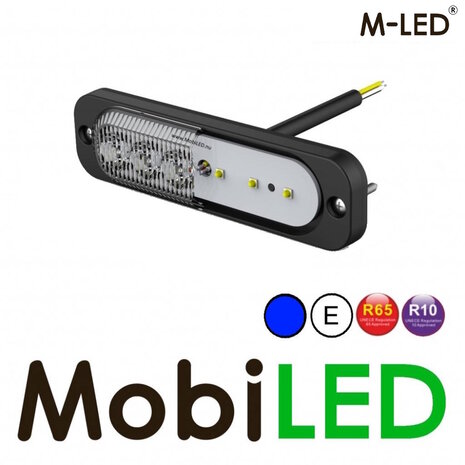 M-LED M-LED Flitser blauw superdun E-keur M-LED M-LED Flitser blauw superdun E-keur