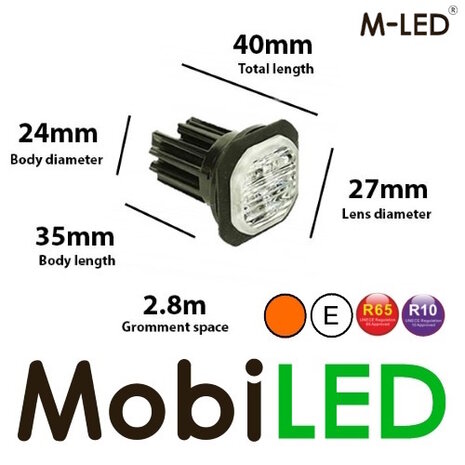 M-LED M-LED Hide away flasher flush mounting M-LED M-LED Hide away flasher flush mounting