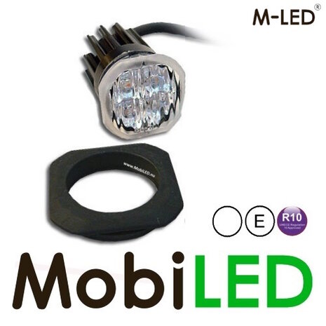 M-LED M-LED Hide away flitser wit inbouw E-keur M-LED M-LED Hide away flitser wit inbouw E-keur