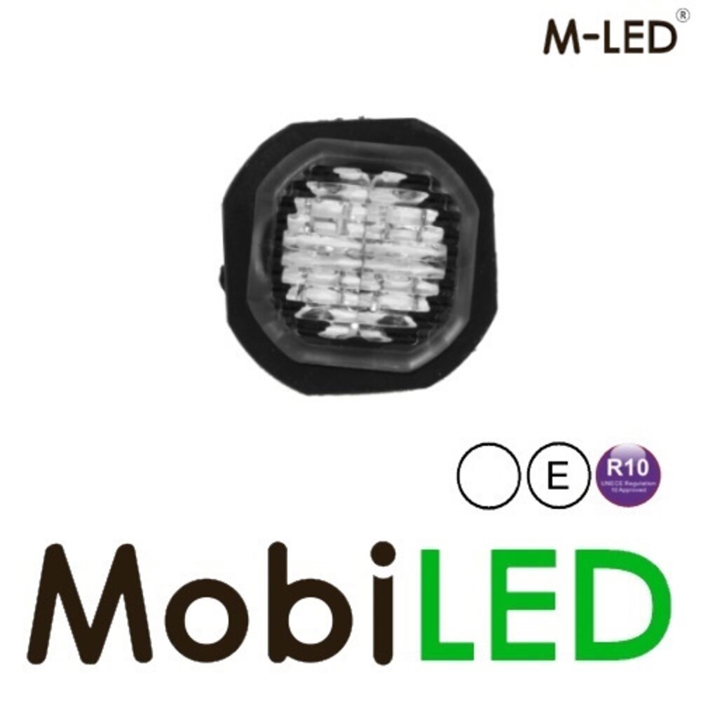 M-LED M-LED Hide away flitser wit inbouw E-keur M-LED M-LED Hide away flitser wit inbouw E-keur