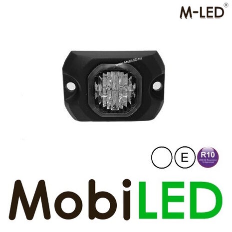 M-LED M-LED Hide away flash blanc montage en saillie E-marque M-LED M-LED Hide away flash blanc montage en saillie E-marque