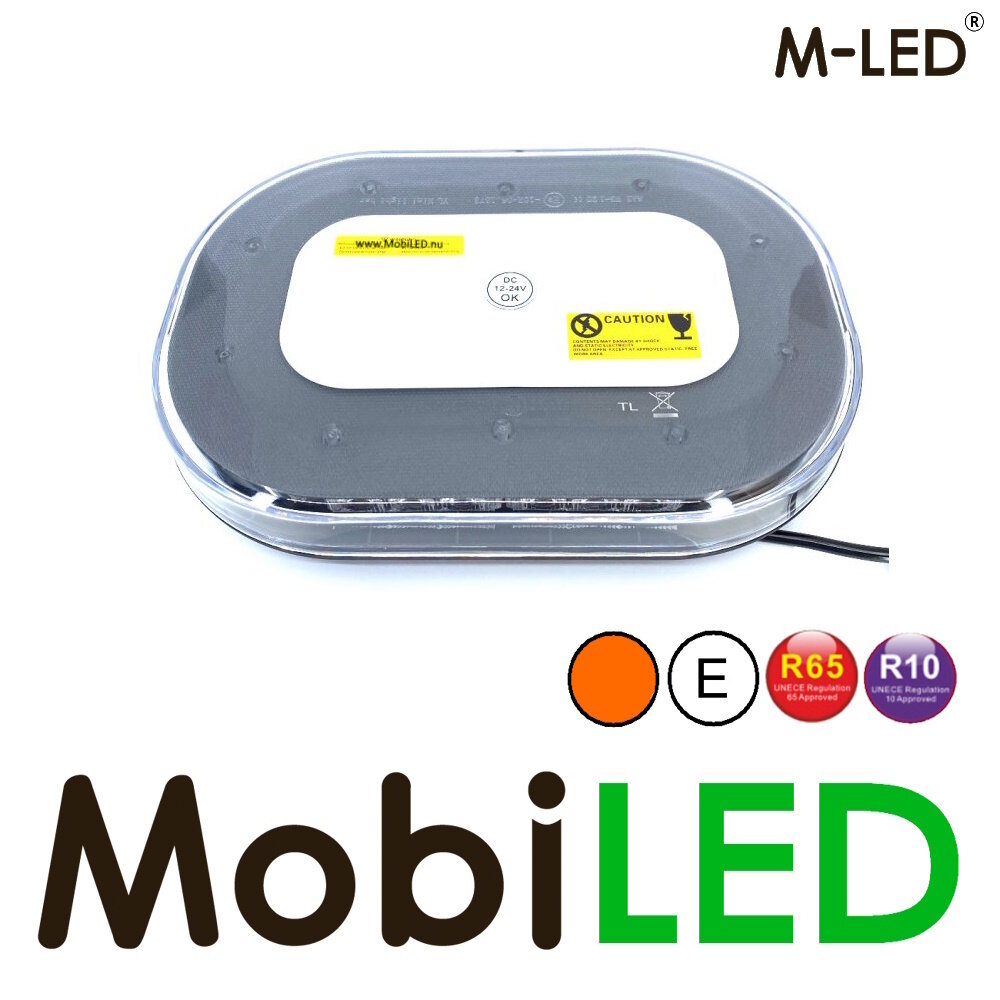 M-LED M-LED Flash bar roof set 90 watts Amber E-mark magnet