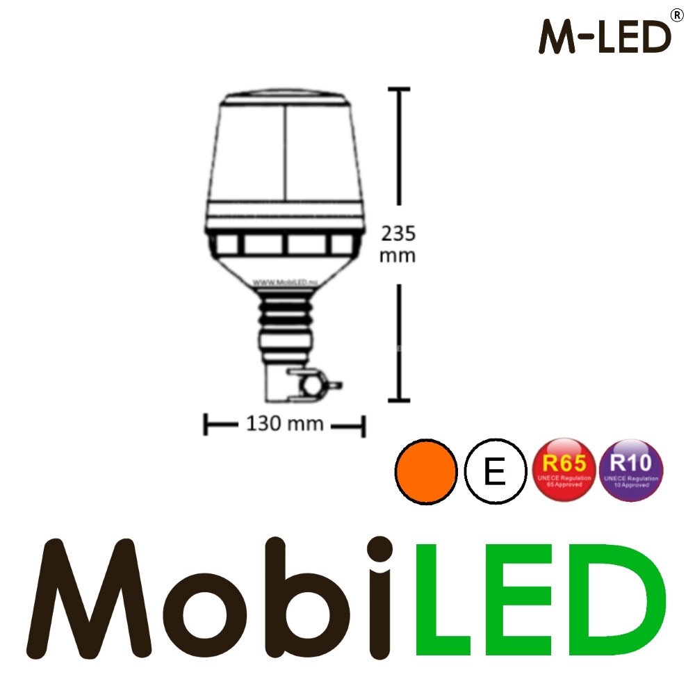 M-LED M-LED Rotating beacon / flash lamp 48 watts DIN flex