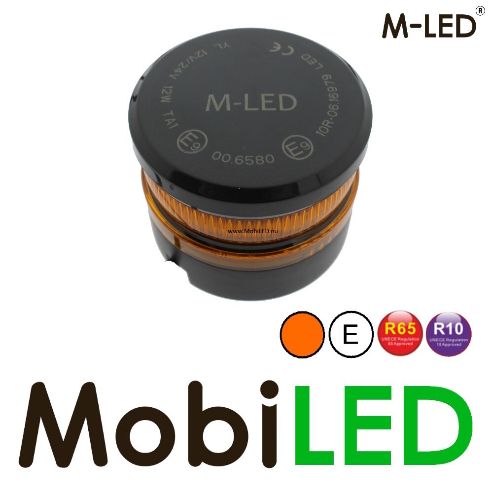 M-LED M-LED Mini rotating beacon / flasher magnet E-mark