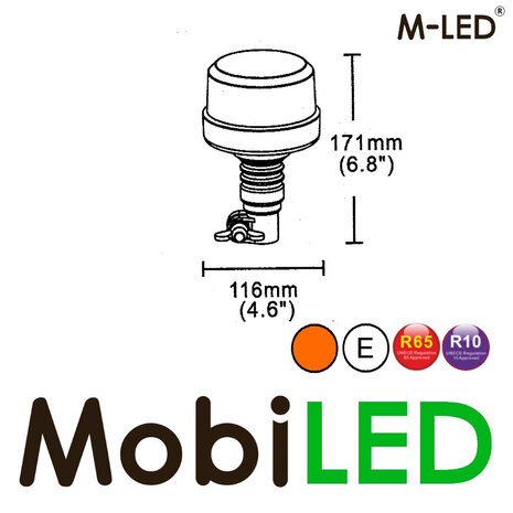 M-LED M-LED Rotating beacon / flash lamp 12 watts DIN flex