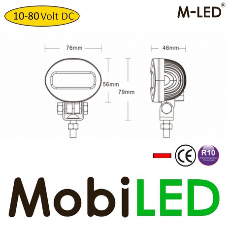 M-LED M-LED Red spot Safety Line veiligheidslamp M-LED M-LED Red spot Safety Line veiligheidslamp